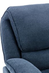 More4Homes Sydney 2 Seater Fabric Manual Recliner Sofa in Blue - thumbnail 5