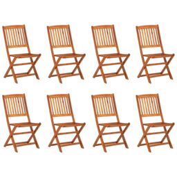 Berkfield Home 9 Piece Garden Dining Set Solid Acacia Wood in Brown - thumbnail 3