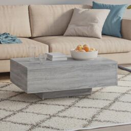 Berkfield Home Coffee Table Grey Sonoma 85x55x31 cm Engineered Wood - Size: 85 x 55 x 31 cm - thumbnail 3