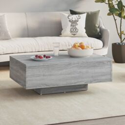 Berkfield Home Coffee Table Grey Sonoma 85x55x31 cm Engineered Wood - Size: 85 x 55 x 31 cm