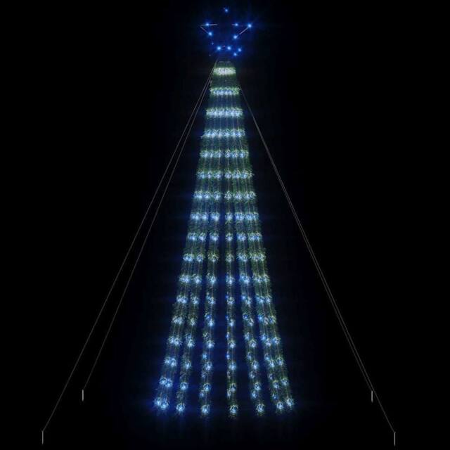 Berkfield Home Beautiful Christmas Tree Light Cone 275 LEDs Blue 180 cm - image 1