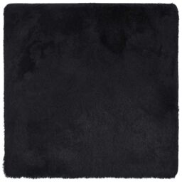 Berkfield Home Shaggy Rug High Pile NAVARRA Black 120x120 cm Polyester - Size: Medium - thumbnail 2