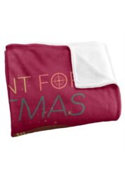 Harry Potter All I Want for Christmas Officially Licensed Silky Touch Super Soft Throw Blanket 152x127 cm in White - thumbnail 3