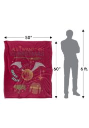 Harry Potter All I Want for Christmas Officially Licensed Silky Touch Super Soft Throw Blanket 152x127 cm in White - thumbnail 5