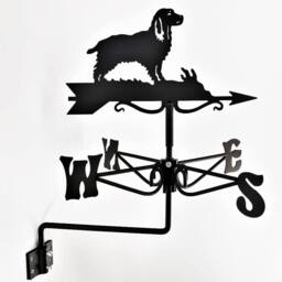 Buttercup Farm Mini Springer Spaniel Weathervane - Steel - L38xW38xH48.5 cm - Black - thumbnail 1