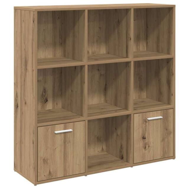 Berkfield Home Book Cabinet Artisan Oak 98x29x97.5 cm Engineered Wood in Brown - image 1