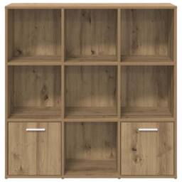 Berkfield Home Book Cabinet Artisan Oak 98x29x97.5 cm Engineered Wood in Brown - thumbnail 6