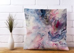 Warren Reed - Designer Ethereal Swirls: Dreams In Motion Cushions - Size: 60 cm x 60 cm - thumbnail 2