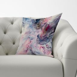 Warren Reed - Designer Ethereal Swirls: Dreams In Motion Cushions - Size: 60 cm x 60 cm - thumbnail 3