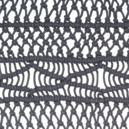 Berkfield Home Macrame Curtain Anthracite 140x240 cm Cotton - thumbnail 4