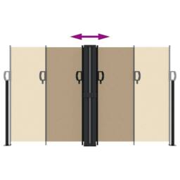 Berkfield Home Retractable Side Awning Beige 140x1200 cm - thumbnail 5