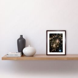 Artery8 Wall Art Print Hubble Space Astronomy Asteroids In Hubble Frontier Field Abell 370 Galaxy Cluster Gravitational Lensing Asteroid Trails - thumbnail 2
