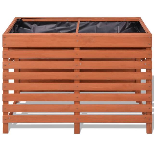 Berkfield Home Planter 100x50x71 cm Wood in Brown - Size: 100 x 50 x 71 cm - image 1