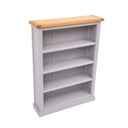 Cabinet Bits Bookcase with plinth 120x90x25cm in Grey - Size: 120 x 90 x 25 cm - thumbnail 3