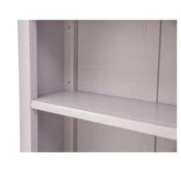 Cabinet Bits Bookcase with plinth 120x90x25cm in Grey - Size: 120 x 90 x 25 cm - thumbnail 5