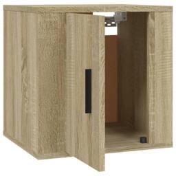 Berkfield Home Wall Mounted TV Cabinets 2 pcs Sonoma Oak 40x34.5x40 cm in Light Brown - thumbnail 8