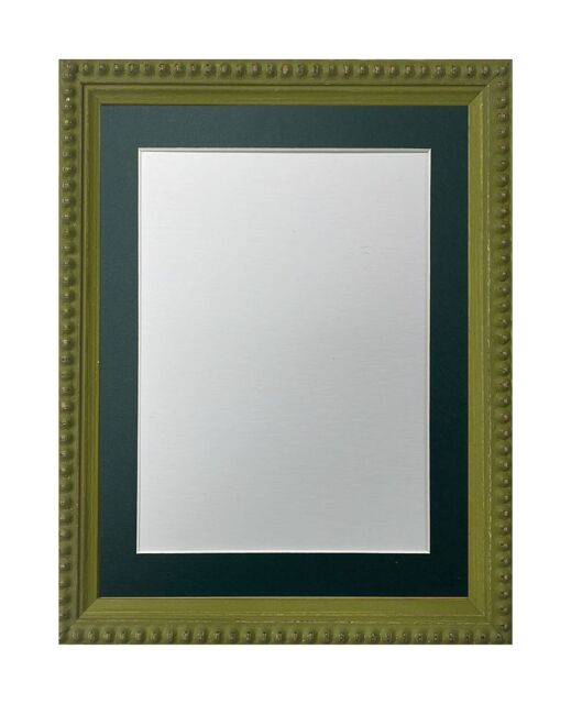 Frames by Post Crown Olive Green with Mount 30 x 30 CM for Image Size 8 x 8 Inch in Dark Olive - image 1