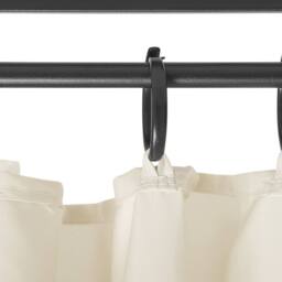 Wyld and Coco Garden Gazebo Beige Polyester Curtains Black Powder Coat Steel UV - thumbnail 6