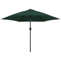 Berkfield Home Parasol Green 3m Steel Pole