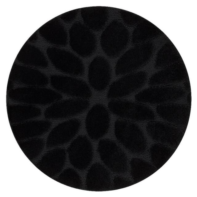RugsX Dywaniki Łazienkowe Rug in Black - Size: 100 cm diameter - image 1