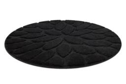 RugsX Dywaniki Łazienkowe Rug in Black - Size: 100 cm diameter - thumbnail 2
