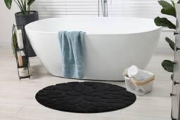 RugsX Dywaniki Łazienkowe Rug in Black - Size: 100 cm diameter - thumbnail 3