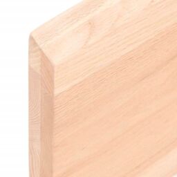 Berkfield Home Wall Shelf 60x60x(2-4) cm Untreated Solid Wood Oak in Brown - thumbnail 6