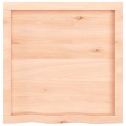 Berkfield Home Wall Shelf 60x60x(2-4) cm Untreated Solid Wood Oak in Brown - thumbnail 3