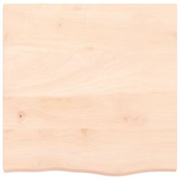 Berkfield Home Wall Shelf 60x60x(2-4) cm Untreated Solid Wood Oak in Brown - thumbnail 2