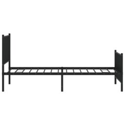 Berkfield Home Metal Bed Frame with Headboard & Footboard Black 100x190 cm - thumbnail 6