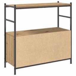 Berkfield Home Book Cabinet Artisian Oak 80x30x78, 5 cm Engineered Wood in Brown - thumbnail 5