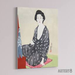 "Artery8 Woman In Summer Clothing Canvas Wall Art Print Goyo Hashiguchi - Size: W18"" x H24""" - thumbnail 2