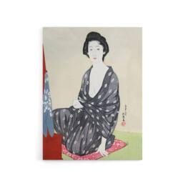 "Artery8 Woman In Summer Clothing Canvas Wall Art Print Goyo Hashiguchi - Size: W18"" x H24""" - thumbnail 1
