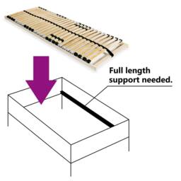 Berkfield Home Slatted Bed Base with 28 Slats 7 Zones 80x200 cm in Light Tan - thumbnail 1