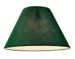 Happy Homewares Traditional Cotton Coolie Lampshade Suitable for Table Lamp or Pendant in Dark Green - Size: 10 inches - thumbnail 2