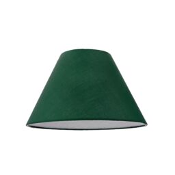Happy Homewares Traditional Cotton Coolie Lampshade Suitable for Table Lamp or Pendant in Dark Green - Size: 10 inches