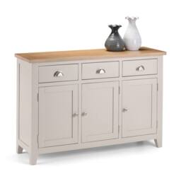Cheshire Premium Kensington Sideboard in Elephant Grey & Euro Oak