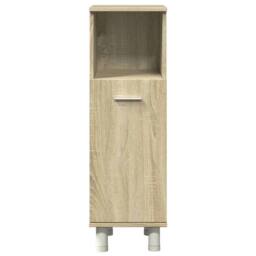 Berkfield Home 4 Piece Bathroom Furniture set Sonoma Oak Engineered Wood in Light Tan - thumbnail 9