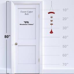 Woodstock Chimes Encore Copper Plated Steel Wind Bells - thumbnail 4
