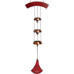 Woodstock Chimes Encore Copper Plated Steel Wind Bells - thumbnail 2