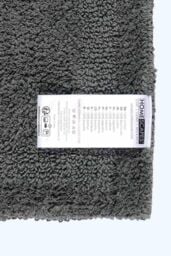 Homescapes Luxury Pedestal Mat Reversible 1600GSM 100% Cotton, 50 x 55cm Bath Mat in Grey - Size: 50 x 55 cm - thumbnail 3