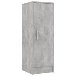 Berkfield Home Shoe Cabinet Concrete Grey 32x35x92 cm Engineered Wood - Size: 32 x 35 x 92 cm - thumbnail 5