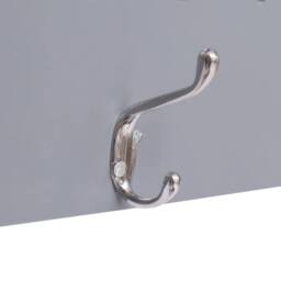 Berkfield Home Wall Mounted Coat Rack FAMILY Grey 74x29.5 cm - thumbnail 4