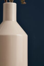 BHS Bottle Ceramic Vase in Cream - thumbnail 3