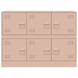 Berkfield Home Sideboard Pink 99x39x73 cm Steel - Size: 99 x 39 x 73 cm - thumbnail 6