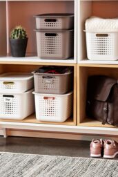 SmartStore d Basket 15' with bamboo lids x2 in White - thumbnail 5