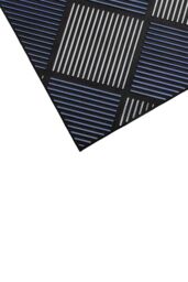 JVL Platina Scraper Rubber Doormat 40x70cm Silver/Blue in Blue - Size: 40 cm x 70 cm - thumbnail 4
