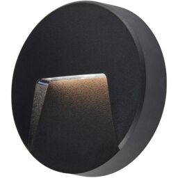 Loops 4 PACK Round Outdoor IP65 Pathway Guide Light - Indirect CCT LED - Black ABS - thumbnail 4