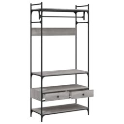 Berkfield Home Wardrobe with Drawers Grey Sonoma 89x39x184.5 cm Engineered Wood - thumbnail 5