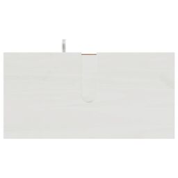 "Berkfield Home Sink Cabinet ""VIGO"" with Doors, 67.5x34x59 cm, made from solid pine wood in White - Size: 67.5x34x59 cm" - thumbnail 9